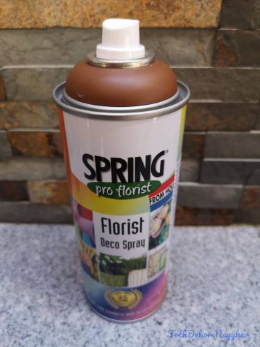 Virágfesték SPRING 400 ml dekorációs fújós festék spray - Rust Brown / Rozsda Barna