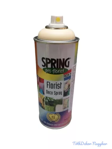 Virágfesték SPRING 400 ml dekorációs fújós festék spray - Champagne / Pezsgő