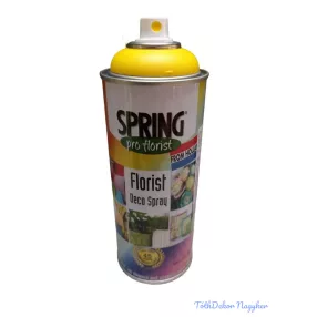   Virágfesték SPRING 400 ml dekorációs fújós festék spray - Chrome Yellow / Króm Sárga