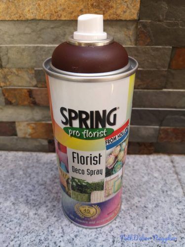 Virágfesték SPRING 400 ml dekorációs fújós festék spray - Medium Brown / Közép Barna