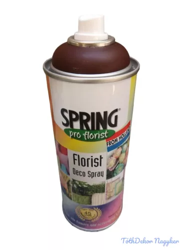 Virágfesték SPRING 400 ml dekorációs fújós festék spray - Medium Brown / Közép Barna