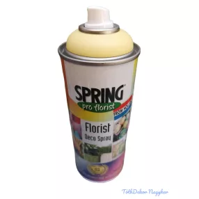   Virágfesték SPRING 400 ml dekorációs fújós festék spray - Light Yellow / Halvány Sárga