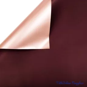   Kétoldalas fólia ív 58x58cm 20db/cs - Padlizsán/Rose gold