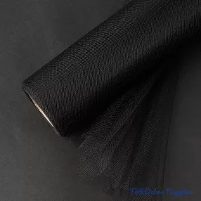 Lágy tüll tekercs 30cm x 20m - Fekete