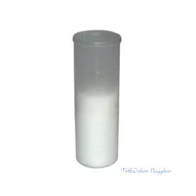   Mécsesbetét áttetsző poharas 17 cm / 160 g / 48 óra mécses betét TBS160