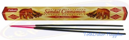 Tulasi hexa 20szál/doboz füstölő - Sandal Cinnamon / Szantál és Fahéj