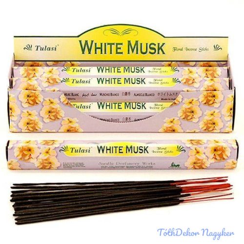 Tulasi hexa 20szál/doboz füstölő - Fehér Pézsma
