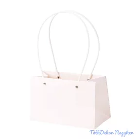 Virág táska 22(h) x 10.5(sz) x 13.5(m) cm - Fehér