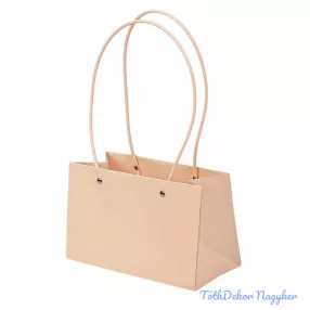   Virág táska 22(h) x 10.5(sz) x 13.5(m) cm - Világos púder