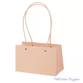 Virág táska 22(h) x 10.5(sz) x 13.5(m) cm - Sötét púder