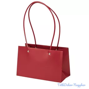 Virág táska 22(h) x 10.5(sz) x 13.5(m) cm - Bordó