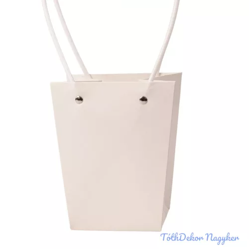 Virágtáska 13x9,5x15,5cm - Fehér