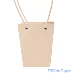 Virágtáska 13x9,5x15,5cm - Világos púder