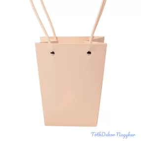 Virágtáska 13x9,5x15,5cm - Sötét púder