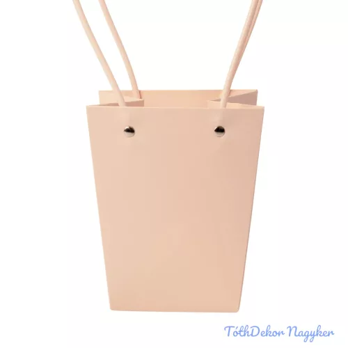 Virágtáska 13x9,5x15,5cm - Sötét púder