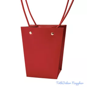 Virágtáska 13x9,5x15,5cm - Bordó