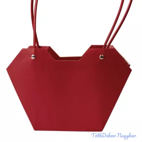 Virágtáska 23,5x12,5x3,5cm - Bordó