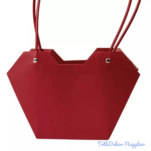 Virágtáska 23,5x12,5x3,5cm - Bordó