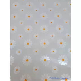   Vízhatlan mintás ív 70x100cm - 12 Szirmú - Világos Szürke