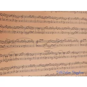 Vízhatlan mintás ív 70x100cm - Kotta Mintás - Barack