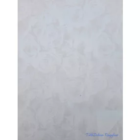 Vízhatlan mintás ív 70x100cm - Rózsafejmintás - Fehér