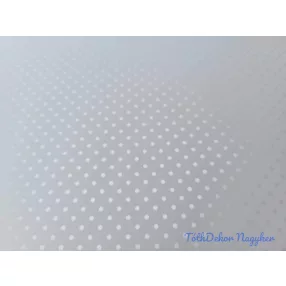 Vízhatlan mintás ív 70x100cm - Pici Pöttyös - Fehér