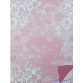   Vízhatlan mintás ív 70x100cm - Kis-Nagy Ötszirmú - Mályva