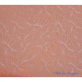 Vízhatlan mintás ív 70x100cm - Karcos Leveles - Barack