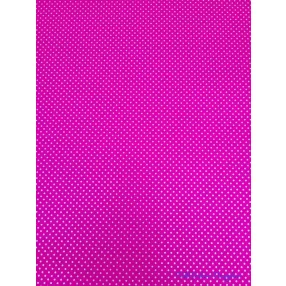   Vízhatlan mintás ív 70x100cm - Pici Pöttyös - Sötét Rózsaszín