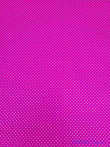 Vízhatlan mintás ív 70x100cm - Pici Pöttyös - Sötét Rózsaszín