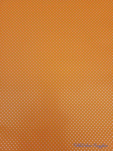 Vízhatlan mintás ív 70x100cm - Pici Pöttyös - Narancssárga