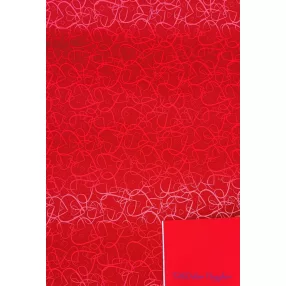   Vízhatlan mintás ív 70x100cm - Szivecske mintás 2 - Piros