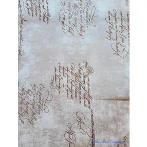 Vízhatlan mintás ív 70x100cm - Szövegmintás