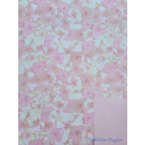Vízhatlan mintás ív 70x100cm - Hortenzia mintás - Púder