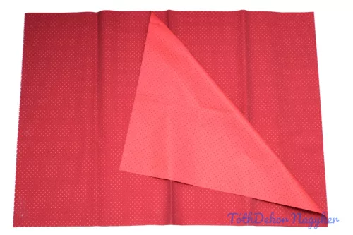 Vízhatlan mintás ív 70x100cm - Pöttyös Kétoldalú - Bordó-Piros