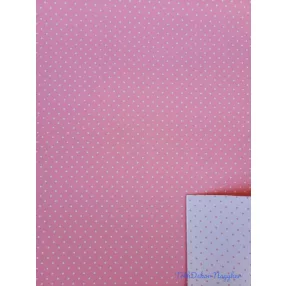   Vízhatlan mintás ív 70x100cm - Pöttyös Kétoldalú - Rózsaszín-Fehér