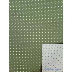   Vízhatlan mintás ív 70x100cm - Pöttyös Kétoldalú - Mohazöld-Zöldes Világos