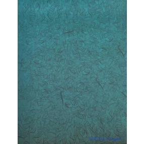 Vízhatlan mintás ív 70x100cm - Tollmintás - Méregzöld