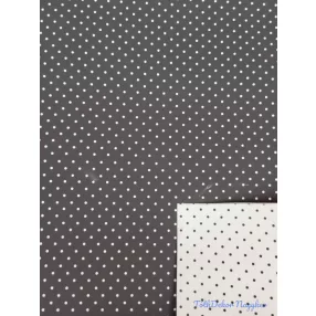   Vízhatlan mintás ív 70x100cm - Pöttyös Kétoldalú - Fekete-Fehér