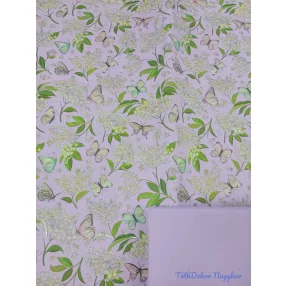  Vízhatlan mintás ív 70x100cm - Lepke mintás - Világos Lila