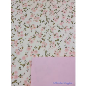   Vízhatlan mintás ív 70x100cm - Barackvirágos - Barackos Rózsaszín
