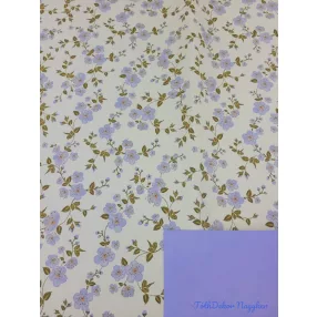 Vízhatlan mintás ív 70x100cm - Barackvirágos - Kékes