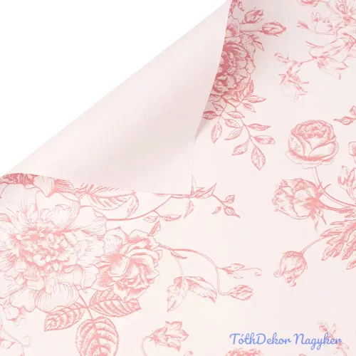 Victorian sketch fólia ív 57 x 57cm, 20db - Antik rózsaszín