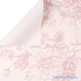   Victorian sketch fólia ív 57 x 57cm, 20db - Halvány antik rózsaszín