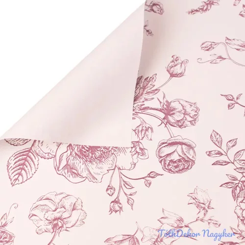 Victorian sketch fólia ív 57 x 57cm, 20db - Szilvás barna