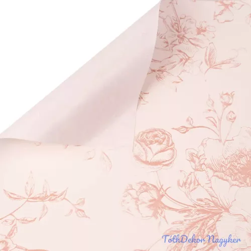 Victorian sketch fólia ív 57 x 57cm, 20db - Halvány szilvás barna