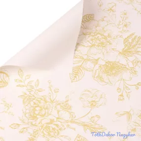 Victorian sketch fólia ív 57 x 57cm, 20db - Zöldes bézs