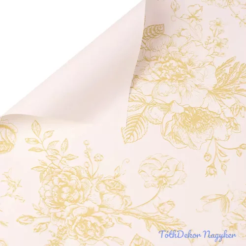 Victorian sketch fólia ív 57 x 57cm, 20db - Zöldes bézs