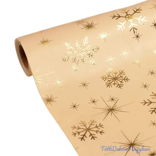 Karácsonyi bársony dekorációs anyag, asztali futó, 28cm x 2.7m - Krém