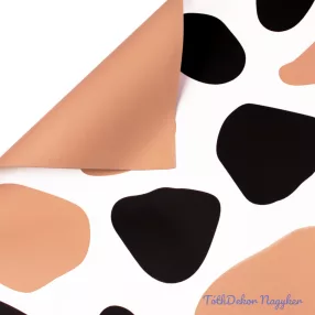   Párducmintás nagy foltos fólia ív 58x58cm 20db/cs - Világos barna